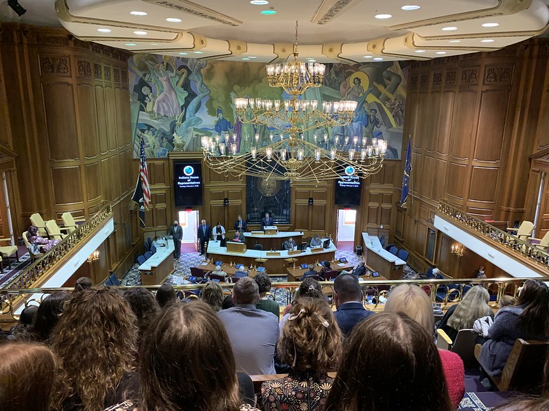 4-H'ers learning at the Indiana Statehouse