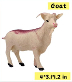 goat 4 x 3.1 x 1.2