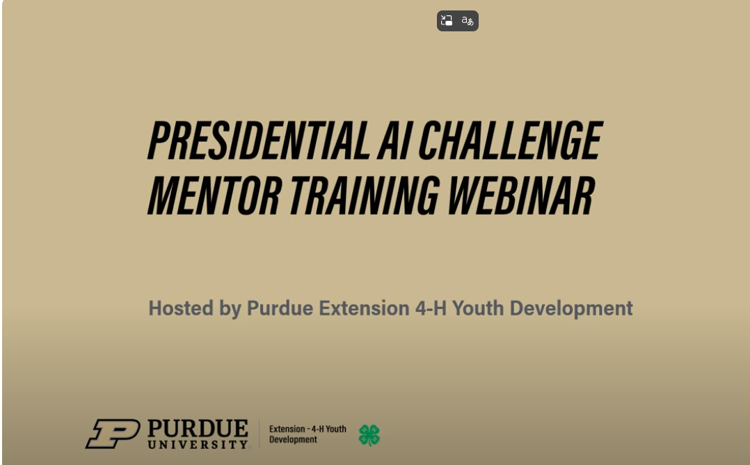 Training Webinar Information