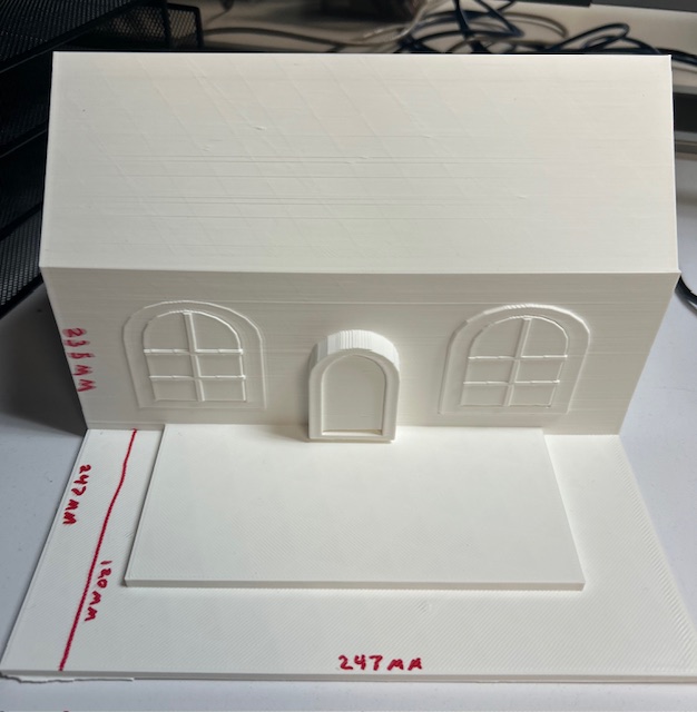 Dimensions of house and porch