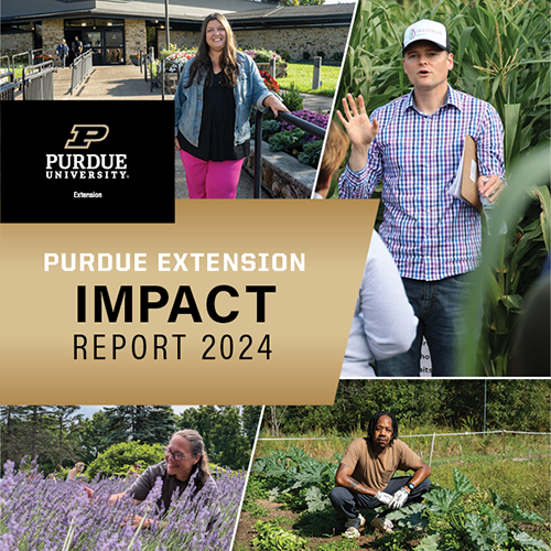 Purdue Extension 2024 impact report cover