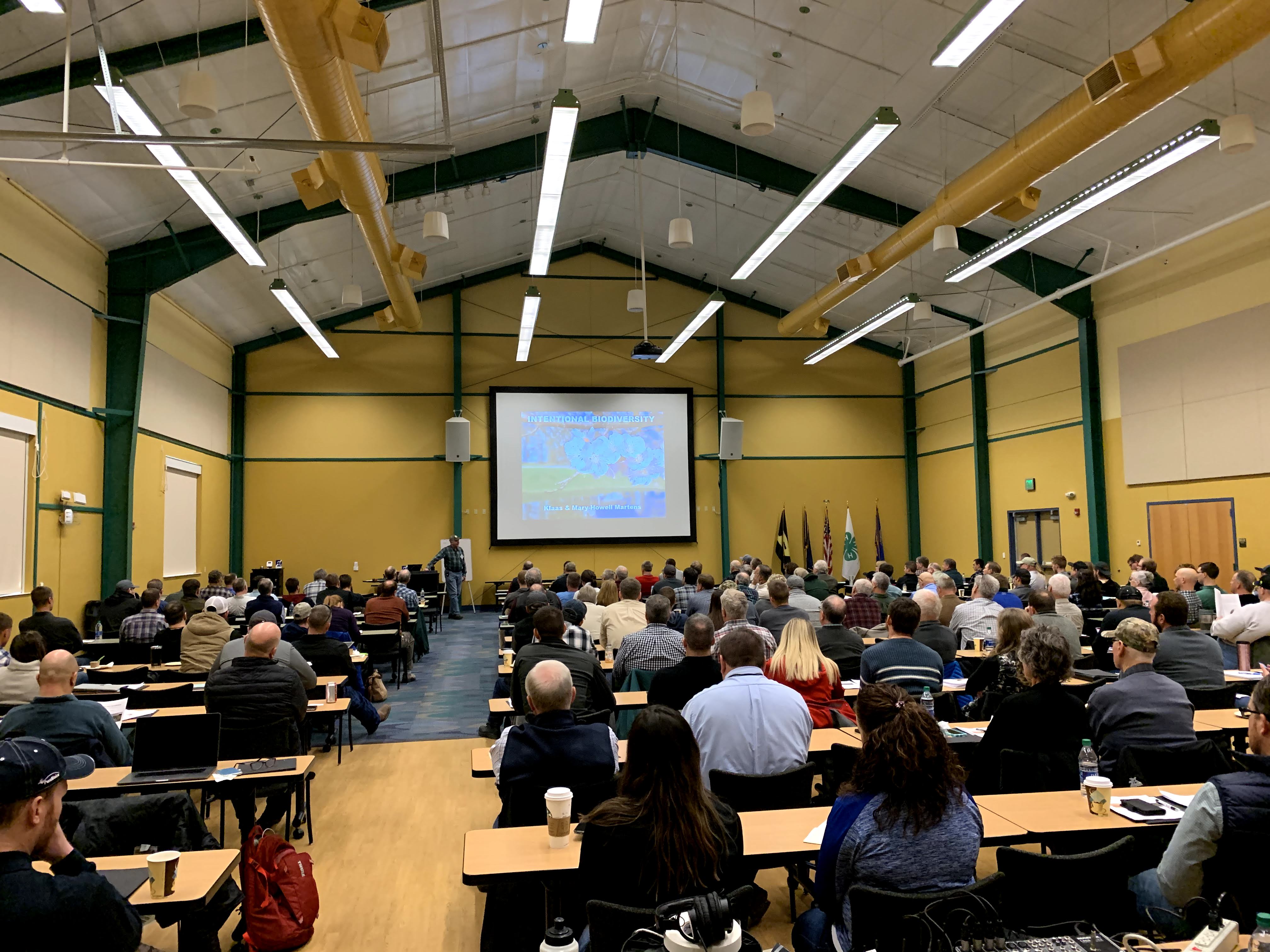 Indiana Organic Grain Farmer meeting at the Beck Center