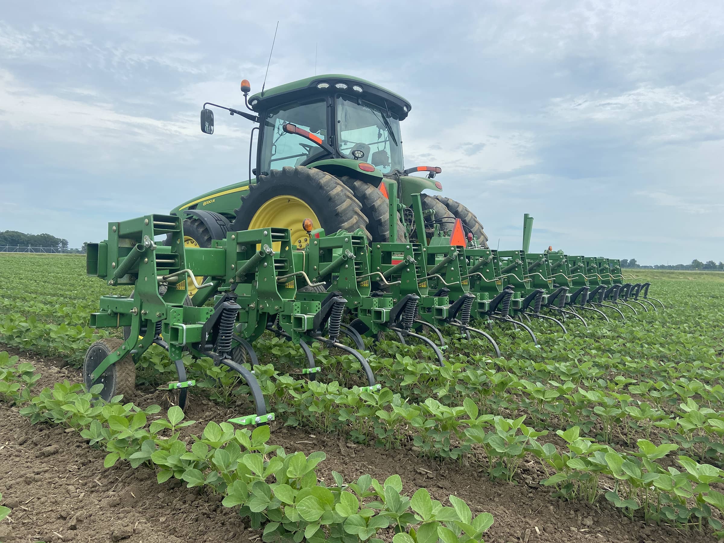 tractor with cultivator