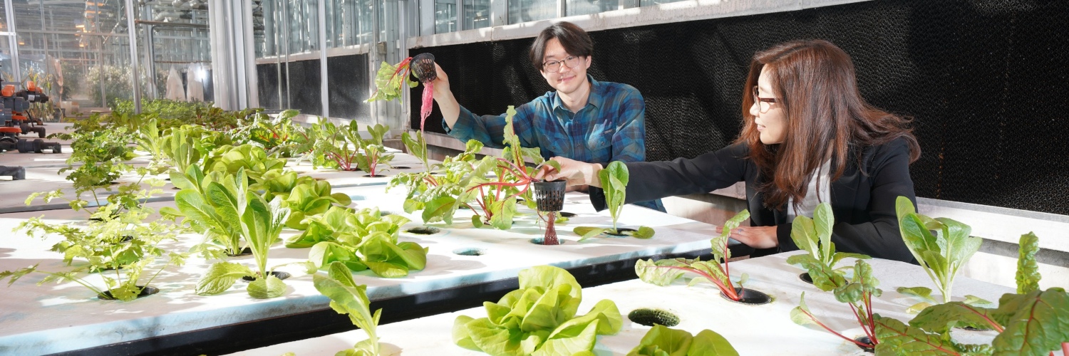 horticulture image of people in a field house