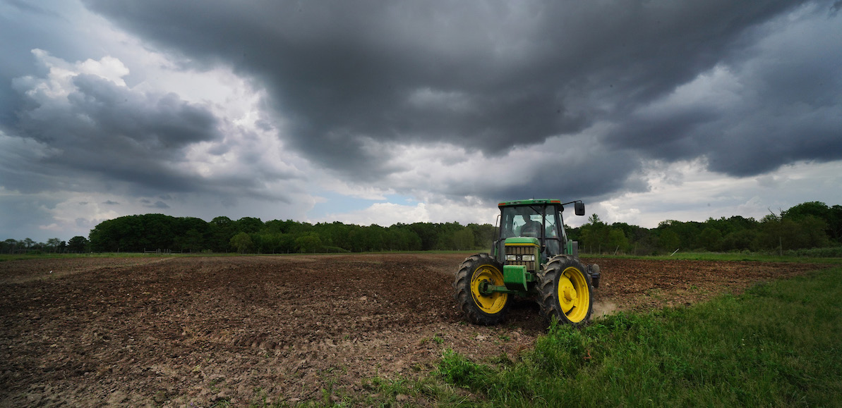 Tractor on a field 