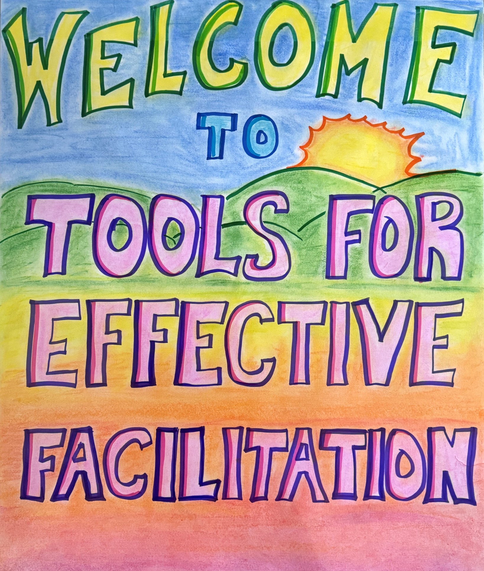 Tools for Effective Facilitation Welcome Flipchart