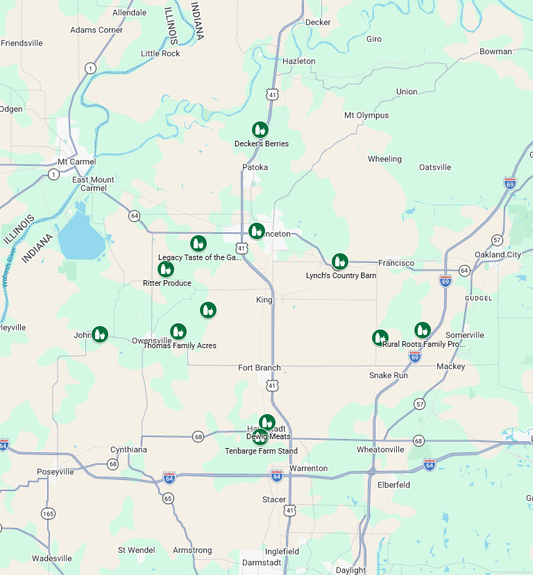 Farmers Market Trail Map