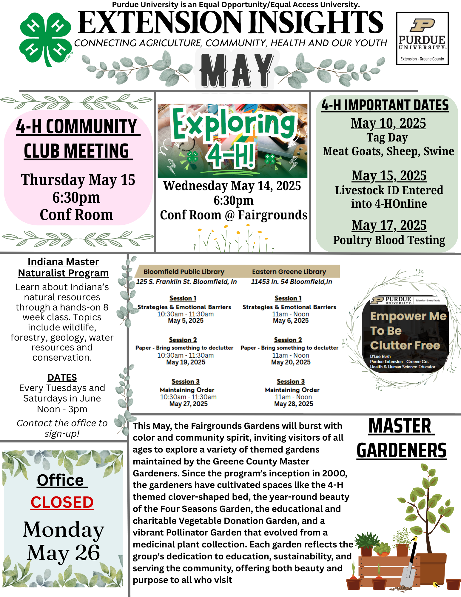 April 2025 newsletter