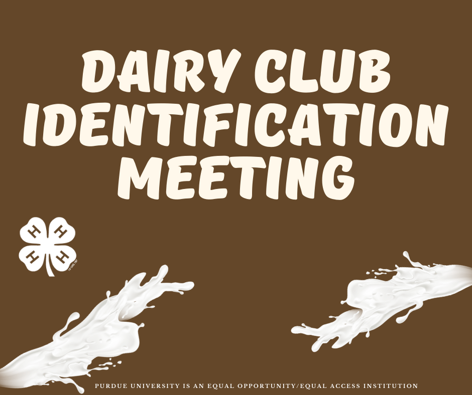 Dairy Club Identification meeting