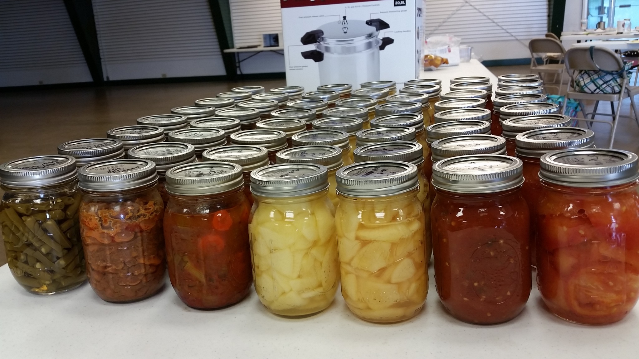 jars of preserved food
