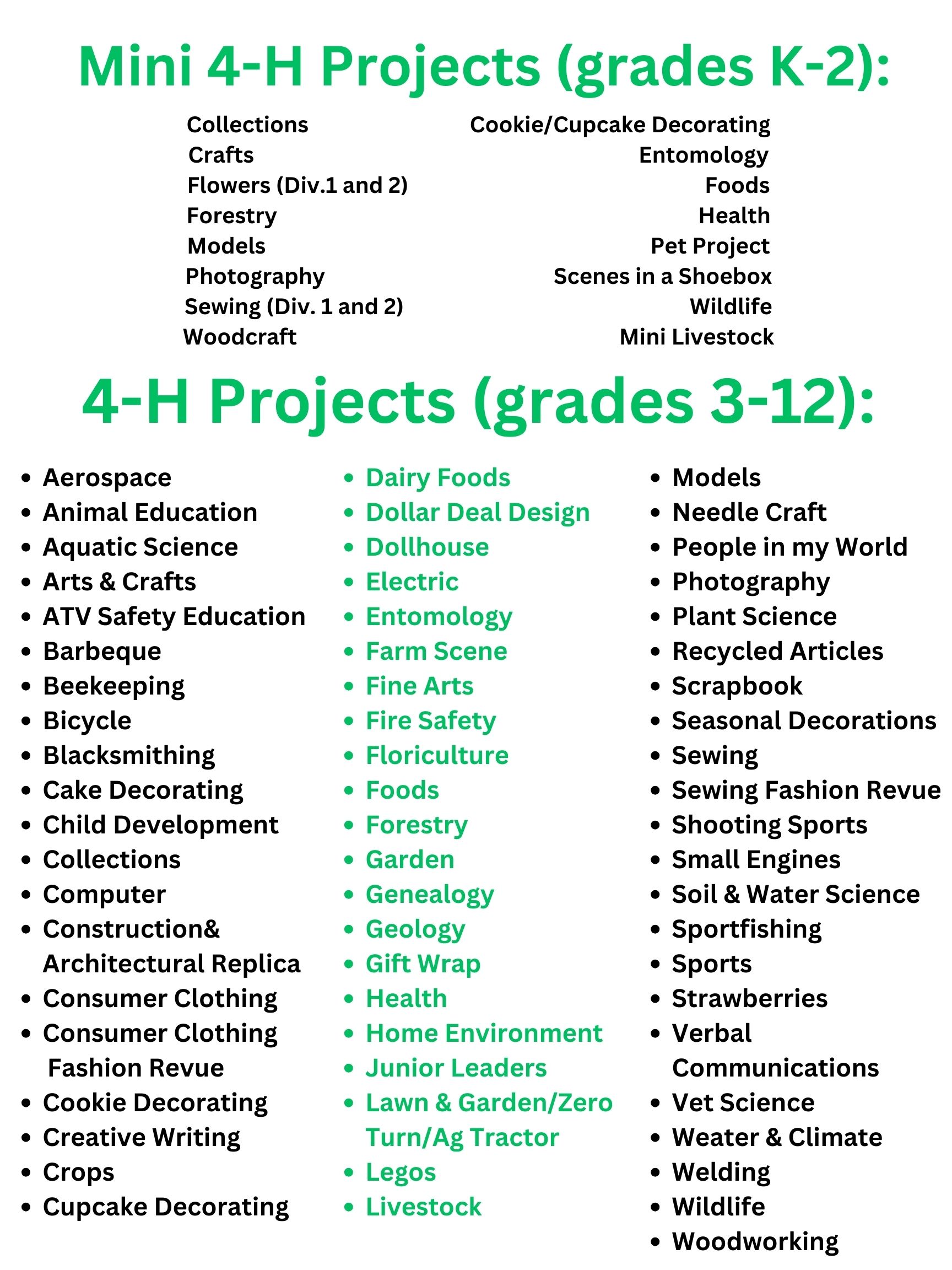 project list