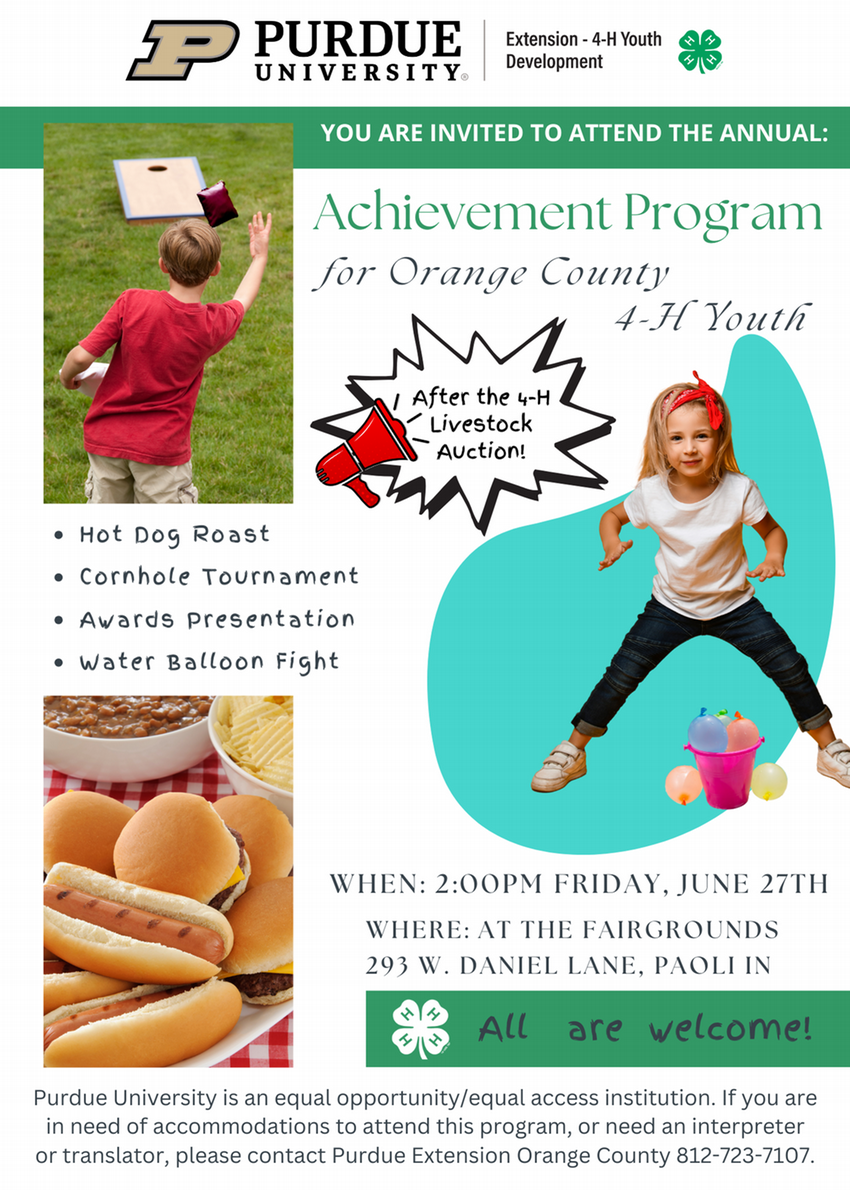Achievement Program Flyer