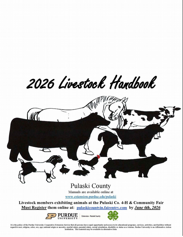 2026 Pulaski County 4-H Livestock Handbook