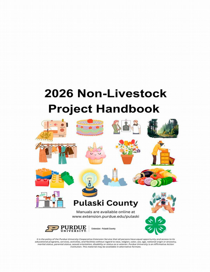 2026 Pulaski County 4-H Non-Livestock Project Handbook