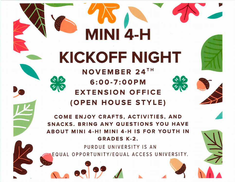 Mini Kick Off Night