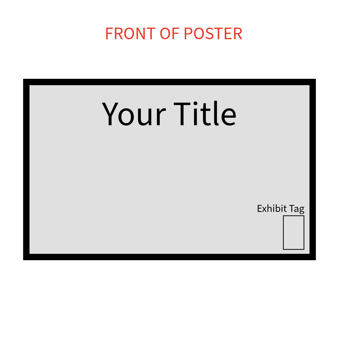 front of poster