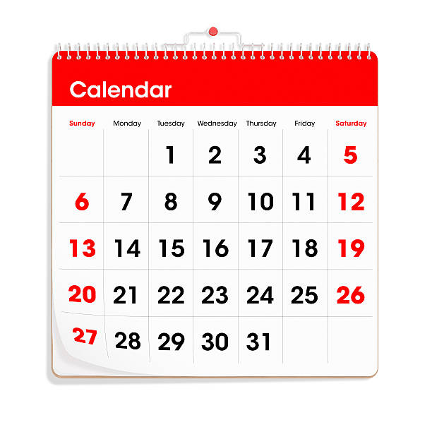 generic calendar clipart image