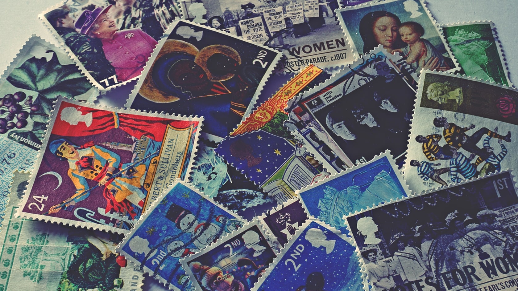 A collection of stamps