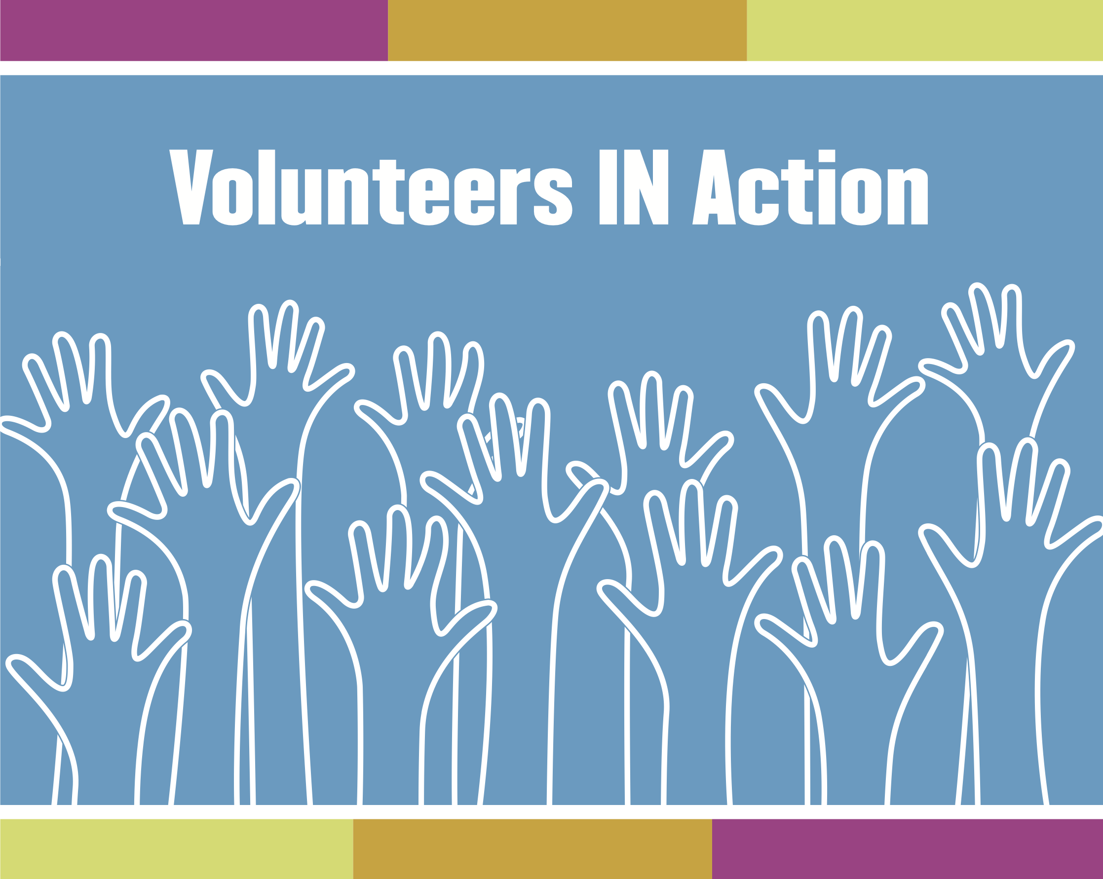 Volunteers in action logo