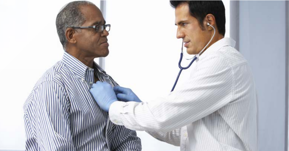 a doctor checking a pacient