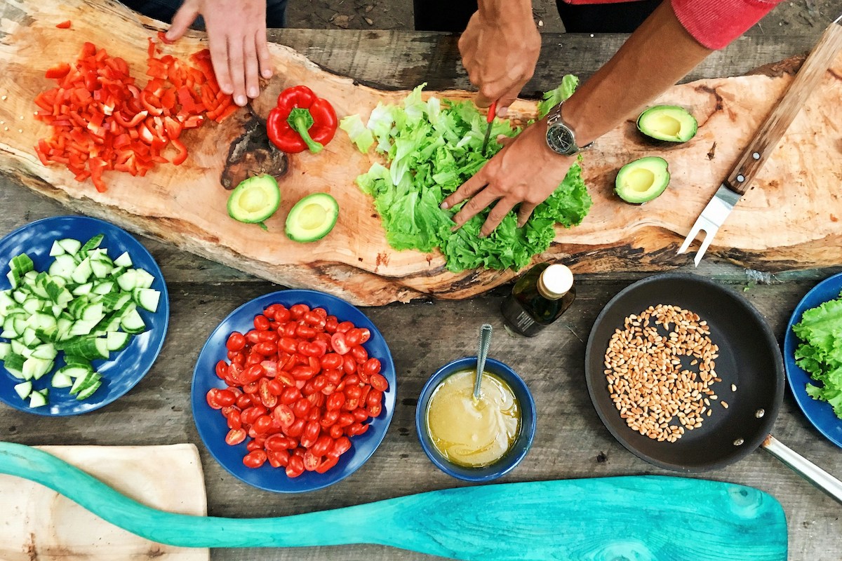 several vegetables and green for salad