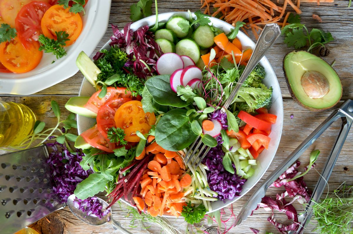 green salad dish