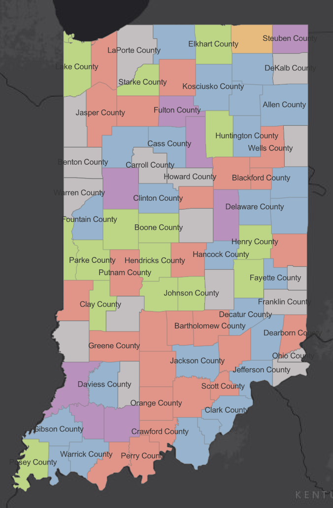 Indiana's map