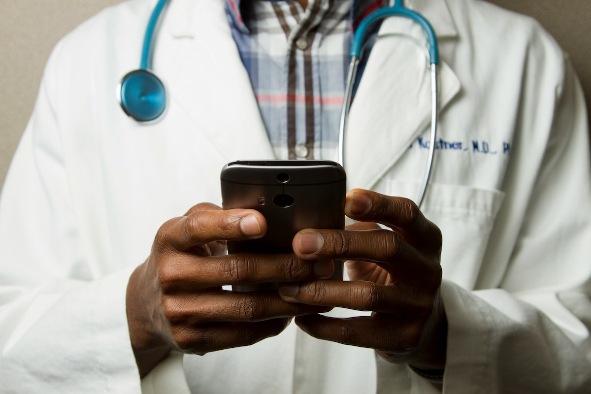 male medicine doctor with stethoscope