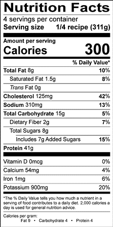 Nutrition Label