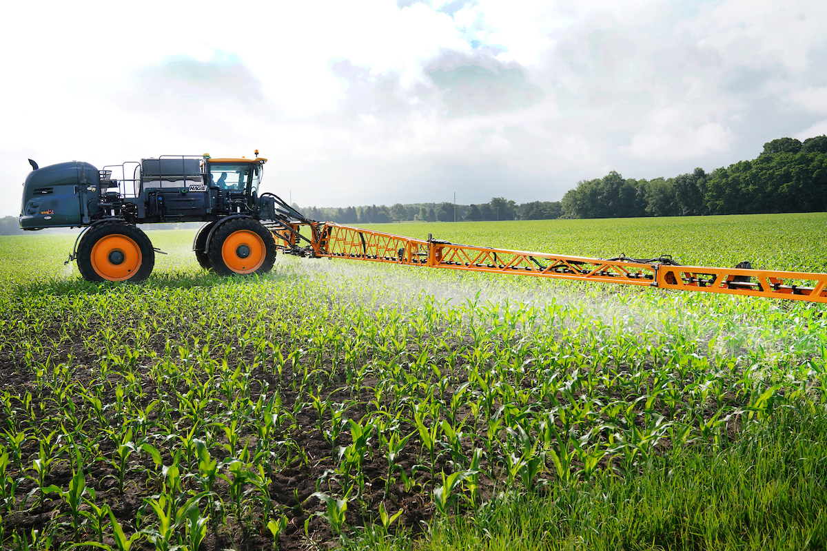 Indiana farmer planting cover corps at ACRE