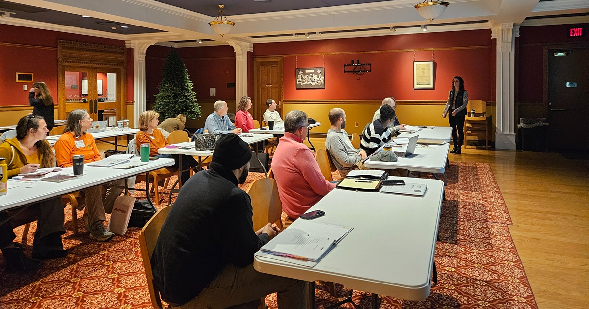 MarketReady participants listen to an Extension educator’s presentation