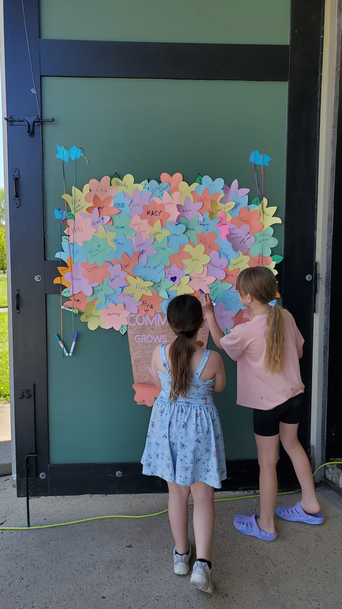 Community flower poster