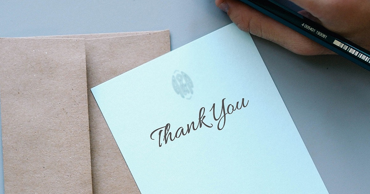 thank you card