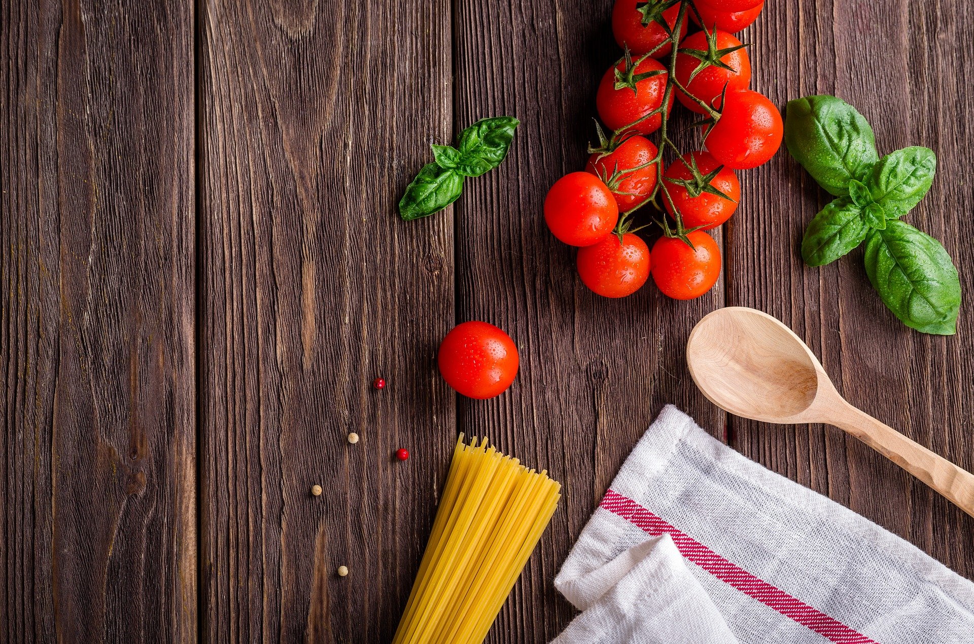 food on counter top