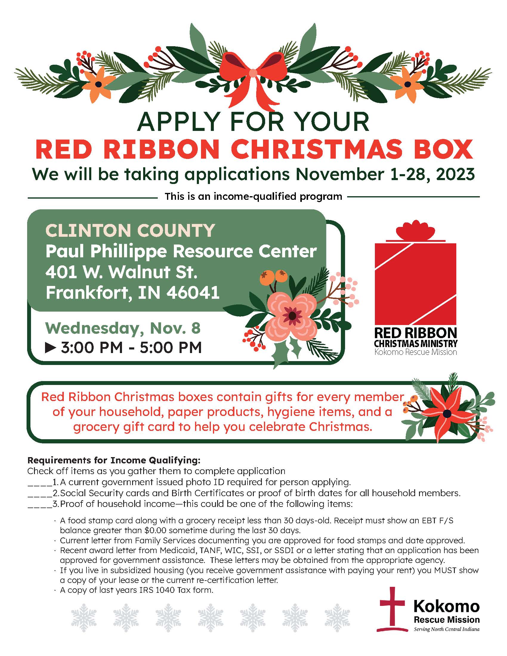 Clinton County Application 