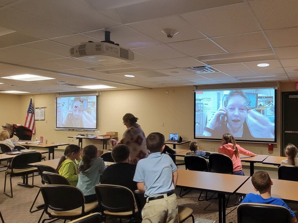 classroom with remote joiners