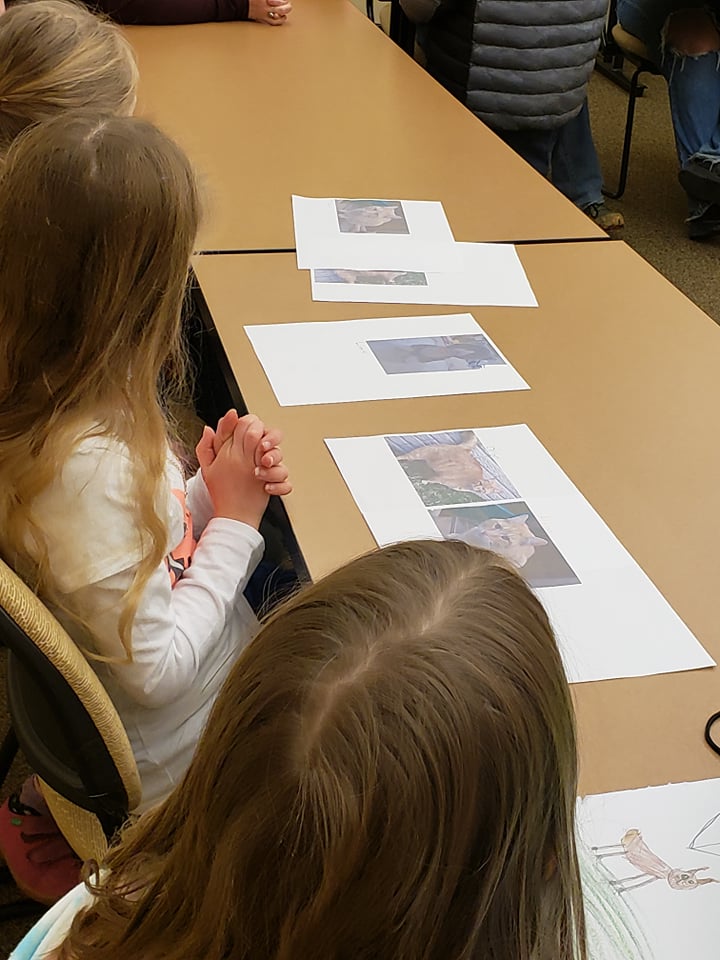 children with cat photos