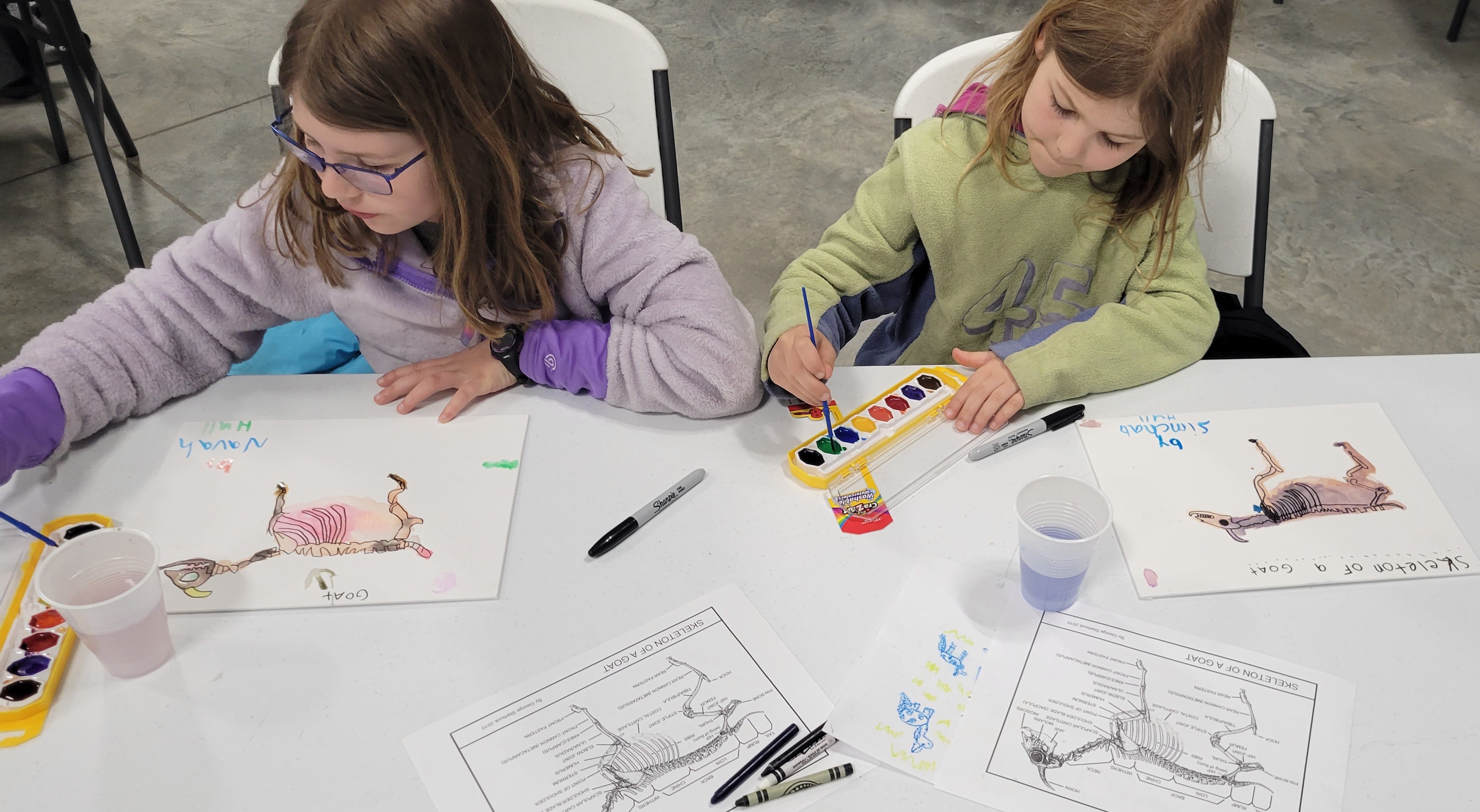 children with art
