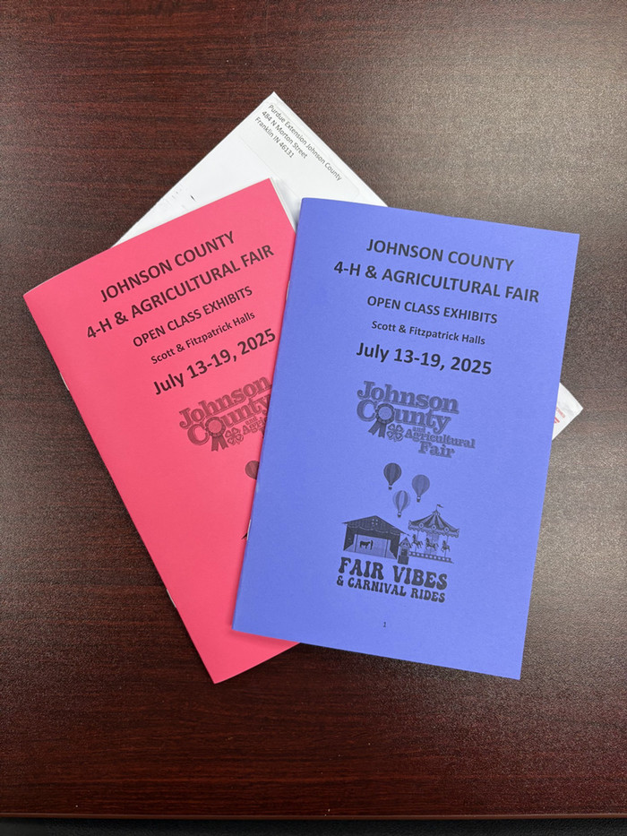 2025 Johnson County Fair Open Class Book Cover