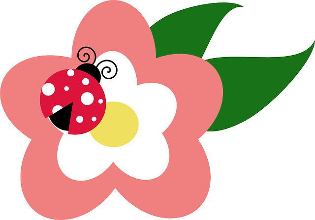 Flower with leaf