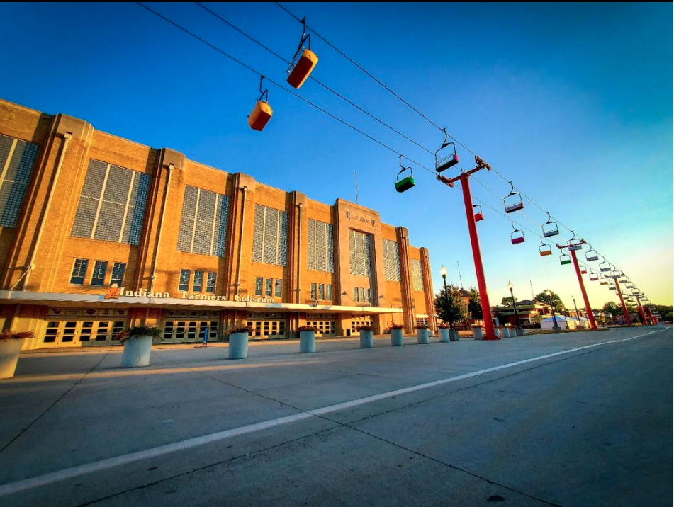 Indiana State Fair Sky Ride Sunset Photo