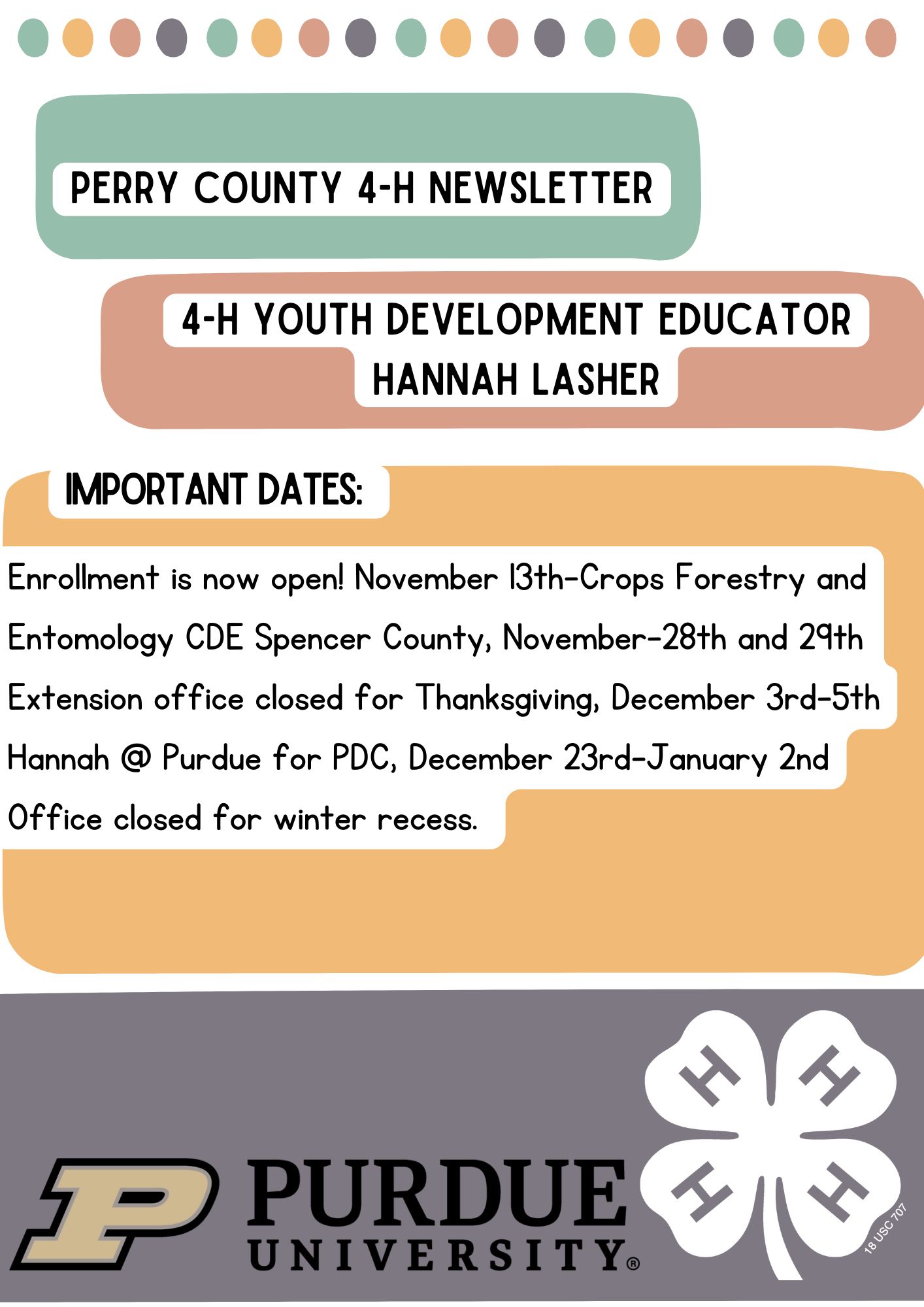 4-H Cover Page
