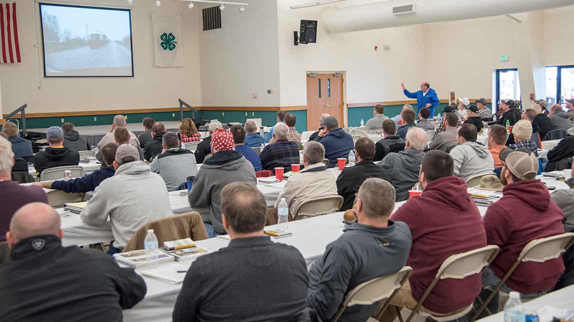 Scene from Purdue Crop Management Workshop
