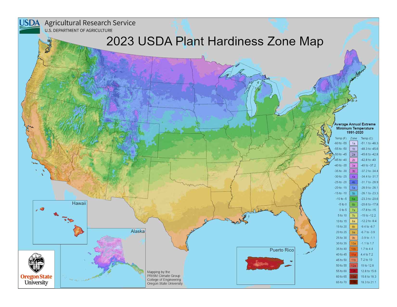 USDA Hardiness Zones