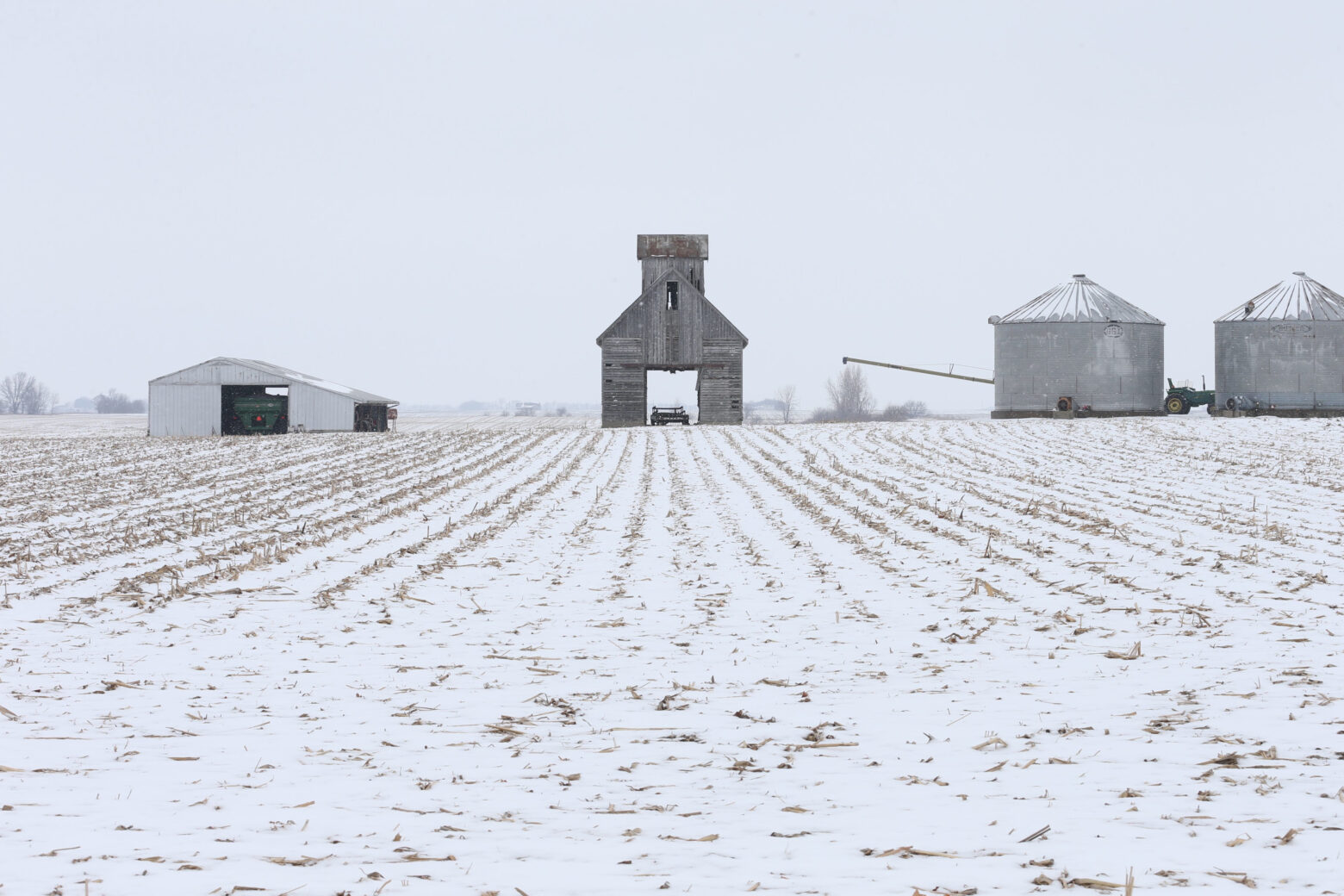 Indiana field in witner time