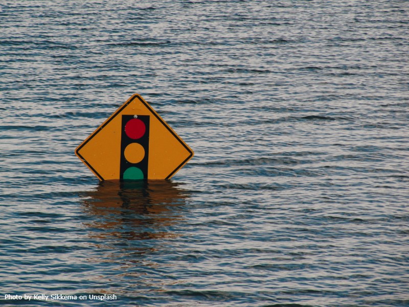 flooded street