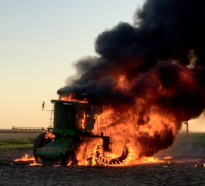 Field Combine Fire