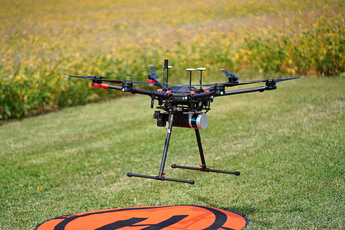 drone flying