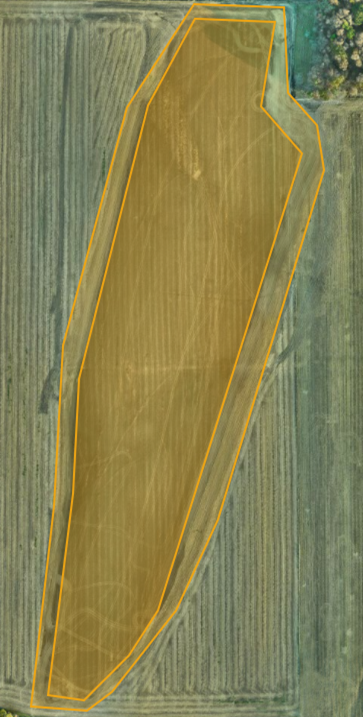 Measurement of crop damaged by fire